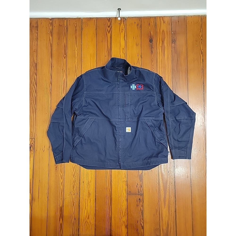 Carhart Flame Resistant Relaxed Fit Mens XL Protective Work Wear CAT 2 2112 Navy